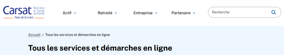 Tous les services et démarches en ligne